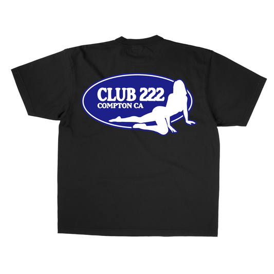 CLUB 222 BLACK/BLUE TEE