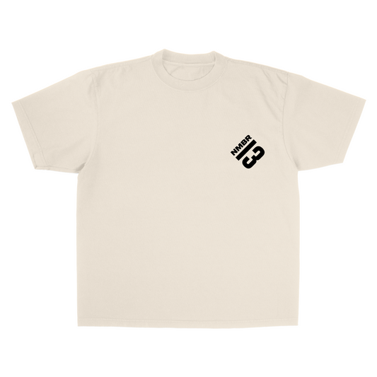 OG LOGO CREME/BLACK TEE