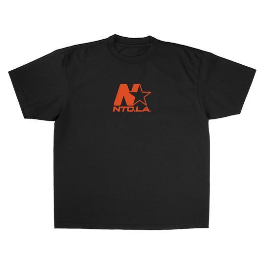 NTC LA STAR LOGO BLACK/ORANGE TEE
