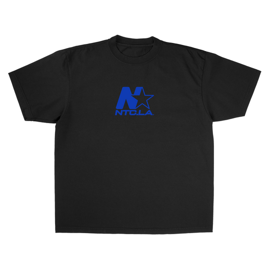NTC LA STAR LOGO BLACK/BLUE TEE