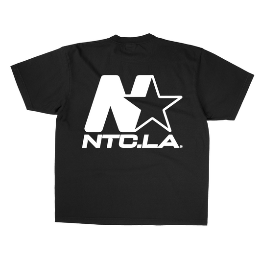 NTC LA STAR LOGO BLACK/WHITE TEE (BACK)