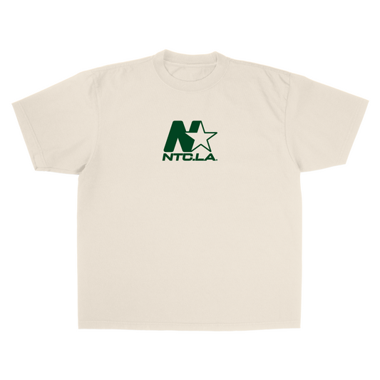 NTC LA STAR LOGO CREME/GREEN TEE
