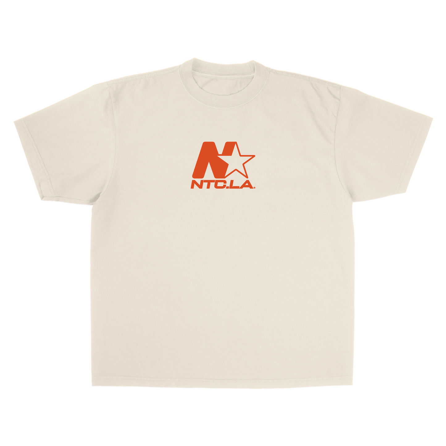 NTC LA STAR LOGO CREME/ORANGE TEE
