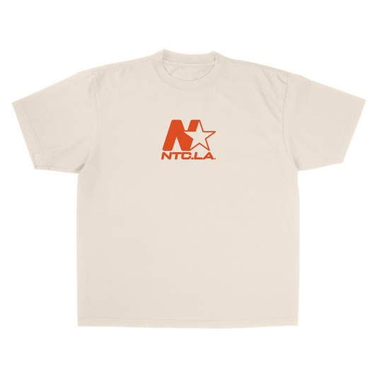 NTC LA STAR LOGO CREME/ORANGE TEE