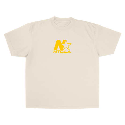 NTC LA STAR LOGO CREME/YELLOW TEE