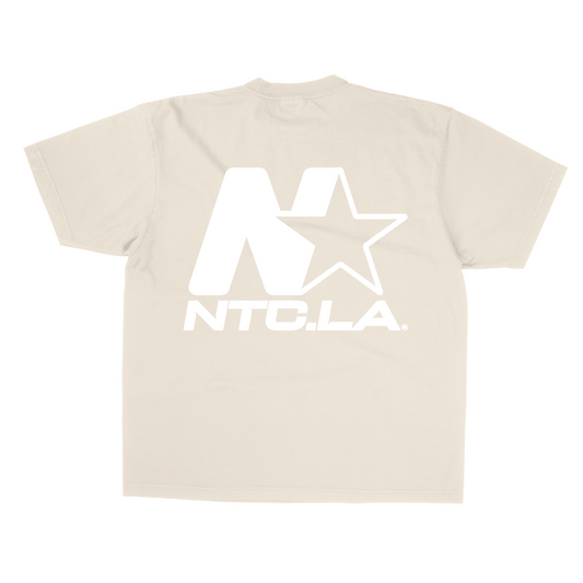 NTC LA STAR LOGO CREME/WHITE TEE (BACK)