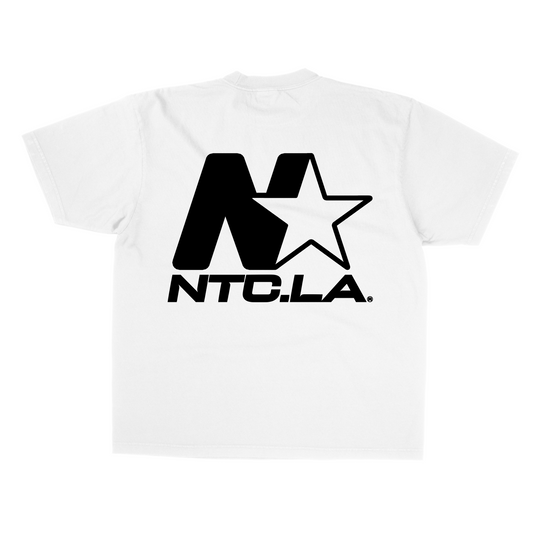 NTC LA STAR LOGO WHITE/BLACK TEE (BACK)