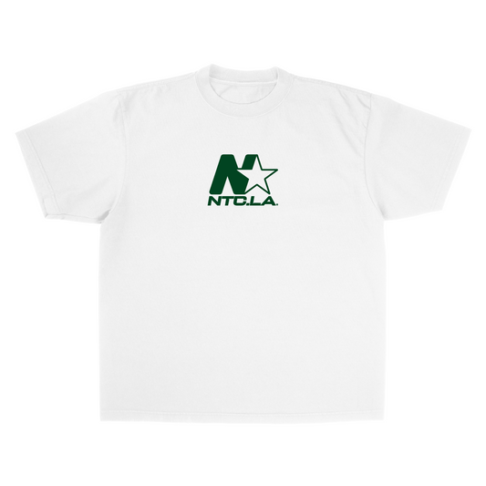 NTC LA STAR LOGO WHITE/GREEN TEE