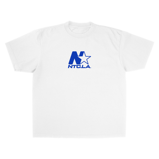 NTC LA STAR LOGO WHITE/BLUE TEE