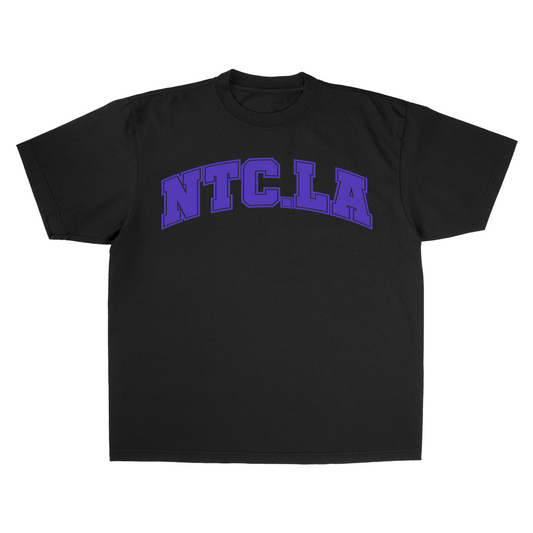 NTC LA UNI BLACK/ROYAL PURPLE TEE