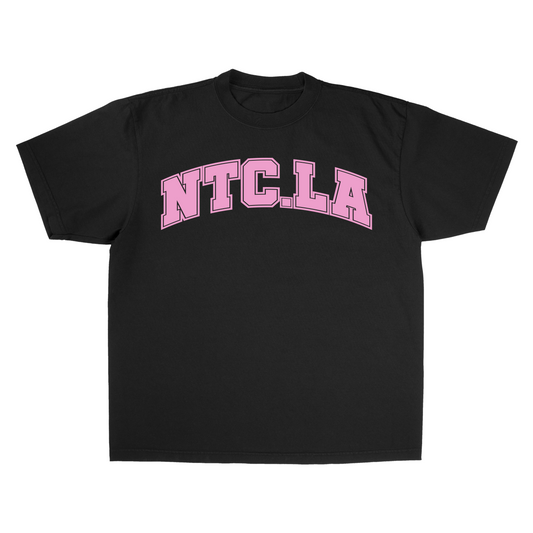 NTC LA UNI BLACK/VIBRANT PINK TEE