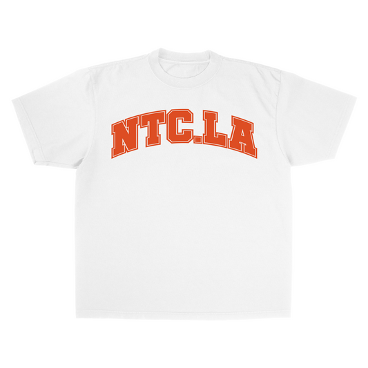 NTC LA UNI WHITE/ORANGE TEE