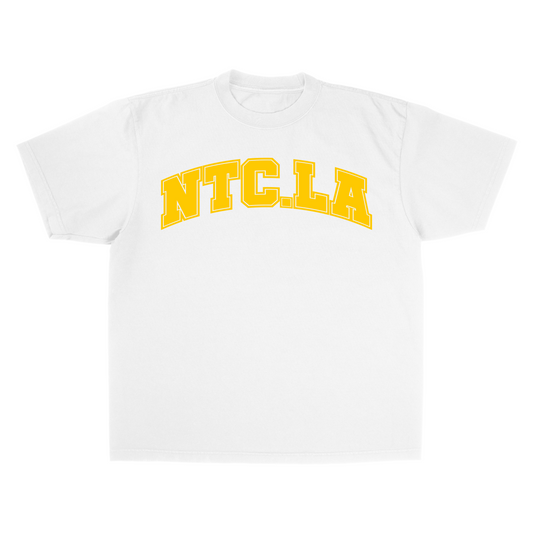NTC LA UNI WHITE/YELLOW TEE