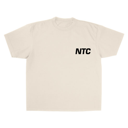 NTC LETTER CREME/BLACK TEE