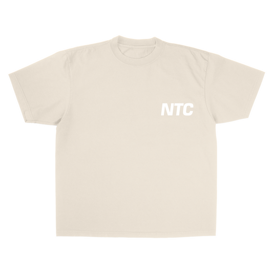 NTC LETTER CREME/WHITE TEE