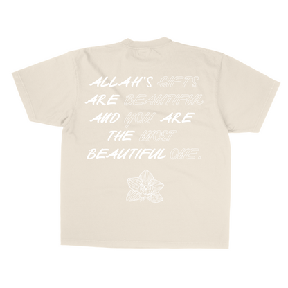 ALLAHS GIFTS CREME/WHITE TEE